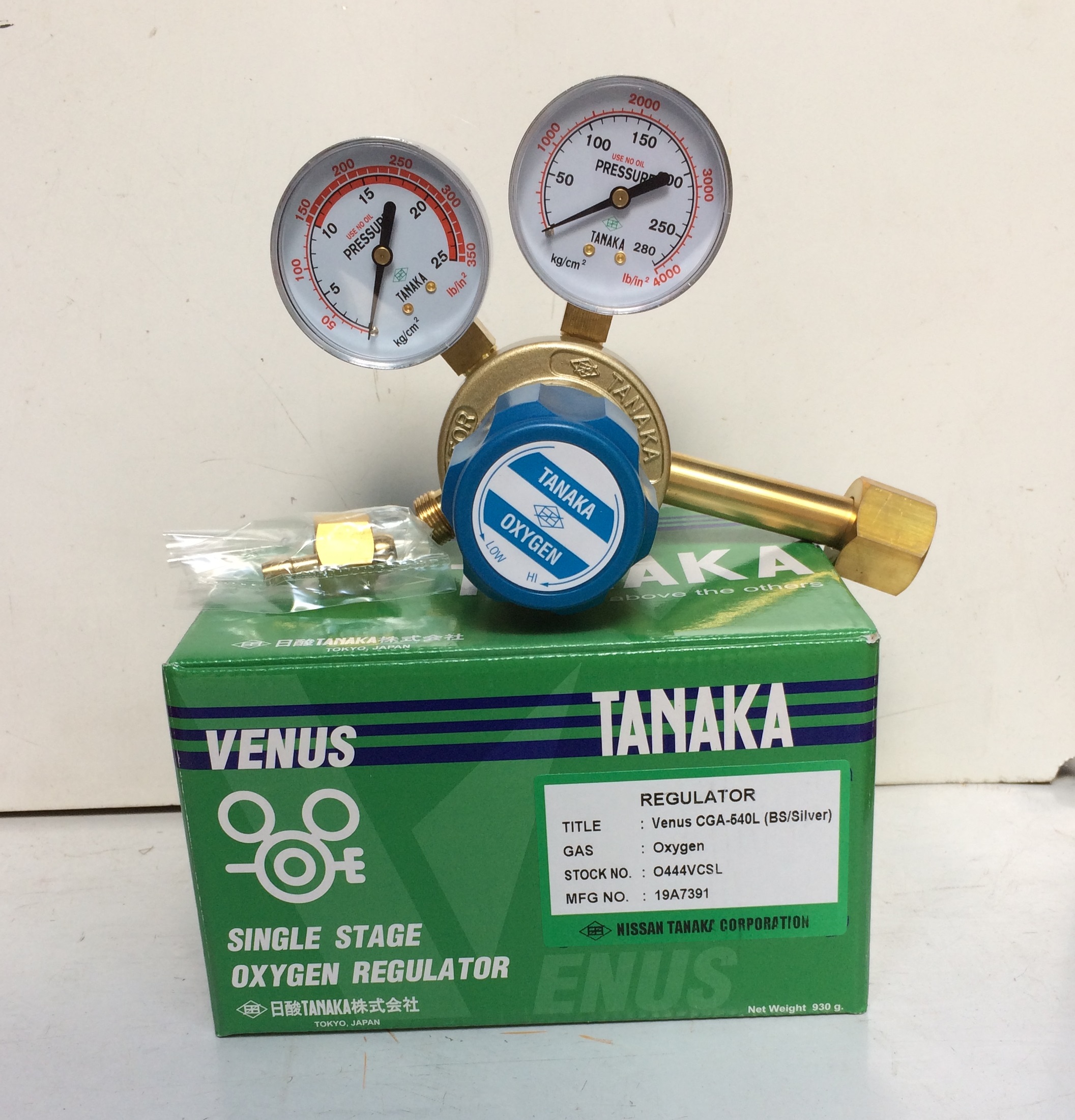 Đồng hồ Oxy TANAKA Venus CGA 540L
