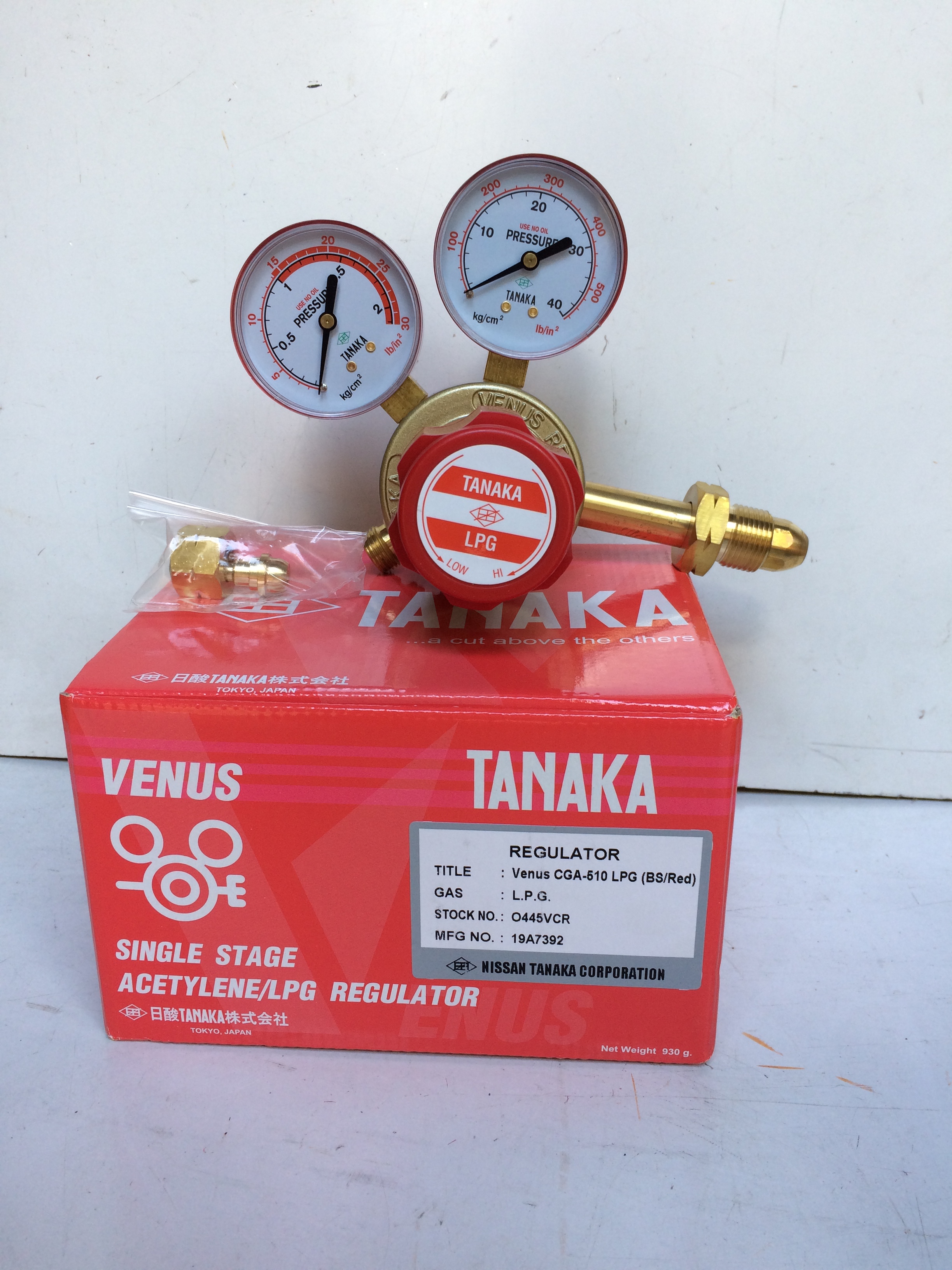 Đồng hồ đá (Acetylen/LPG) TANAKA Venus CGA 510